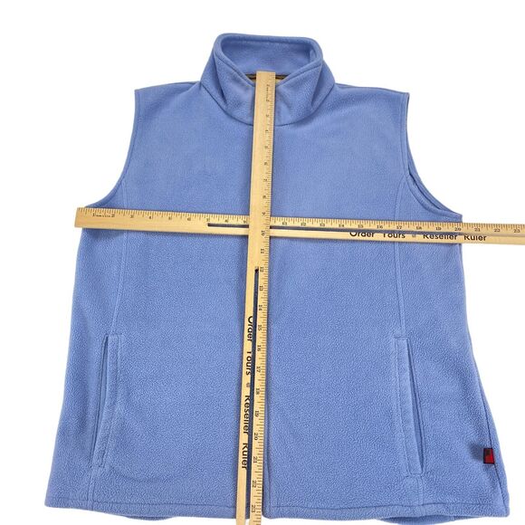 Woolrich Vest Women's Sleeveless Mock Neck Fleece Medium Blue - Picture 4 of 12